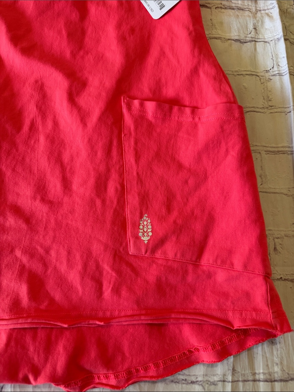 Free People Movement NWT Hot Shot T-Shirt Romper in Electric Sunset Pink Small - Picture 4 of 7